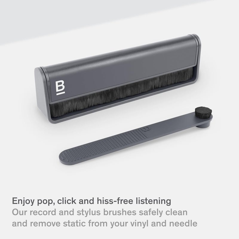 Boundless Audio Record Cleaner Kit - 2-Piece Vinyl Cleaning Kit Includes Record Brush & Stylus Cleaner - Carbon Fiber Anti-Static Vinyl & Stylus Brushes - Image 2